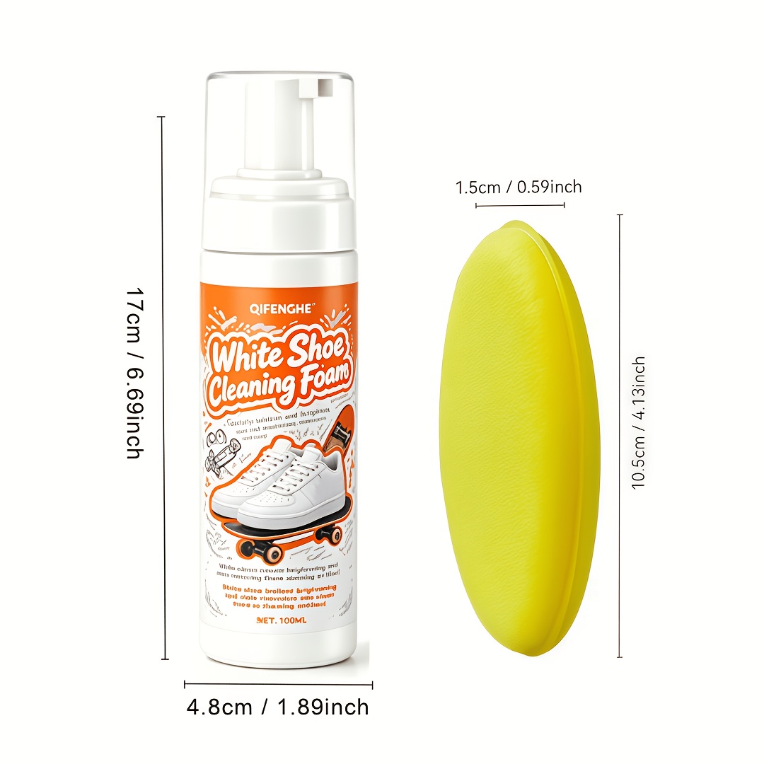 Portable No Rinse White Shoe C - مراجعة Sneaker Cleaner وسعره