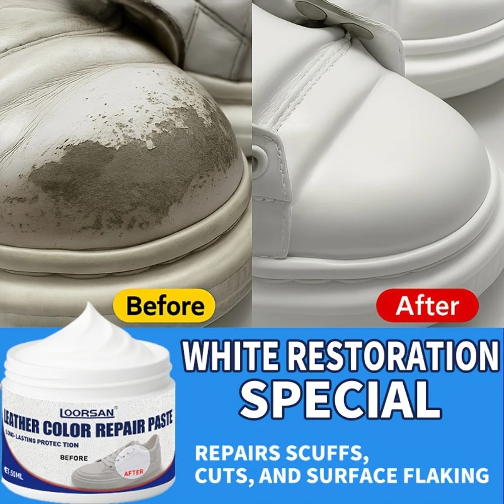 KJM White Leather Repair Cream - مراجعة Sneaker Care Spray وسعره