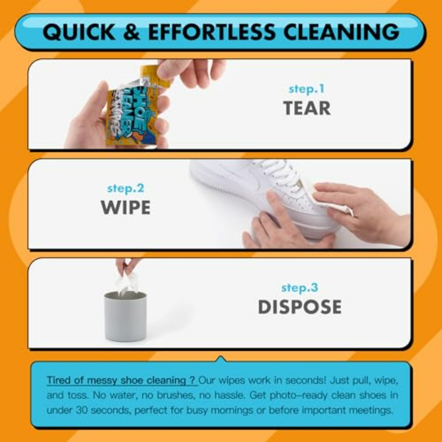 Shoe Cleaner Wipes, Shoe Clean - مراجعة Sneaker Cleaner وسعره