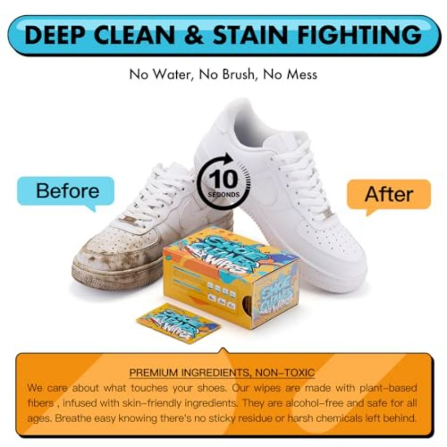 Shoe Cleaner Wipes, Shoe Clean - مراجعة Sneaker Cleaner وسعره