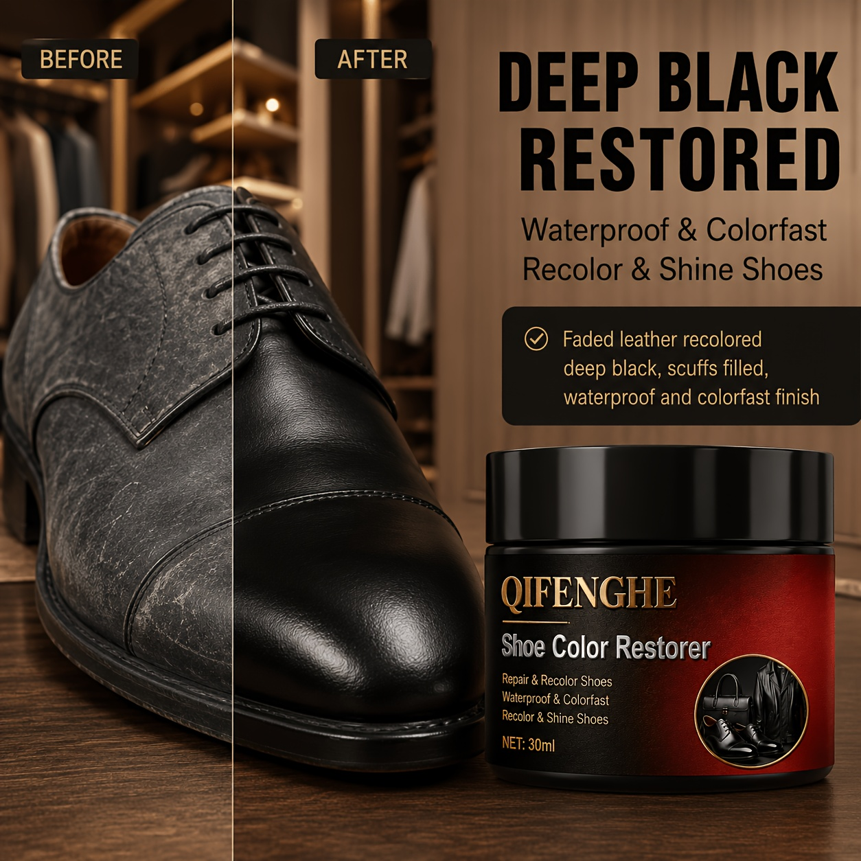 Leather Shoe Recoloring Balm,  - مراجعة Sneaker Care Spray وسعره