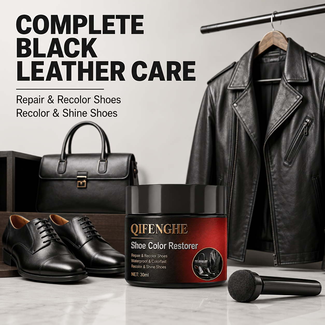 Leather Shoe Recoloring Balm,  - مراجعة Sneaker Care Spray وسعره