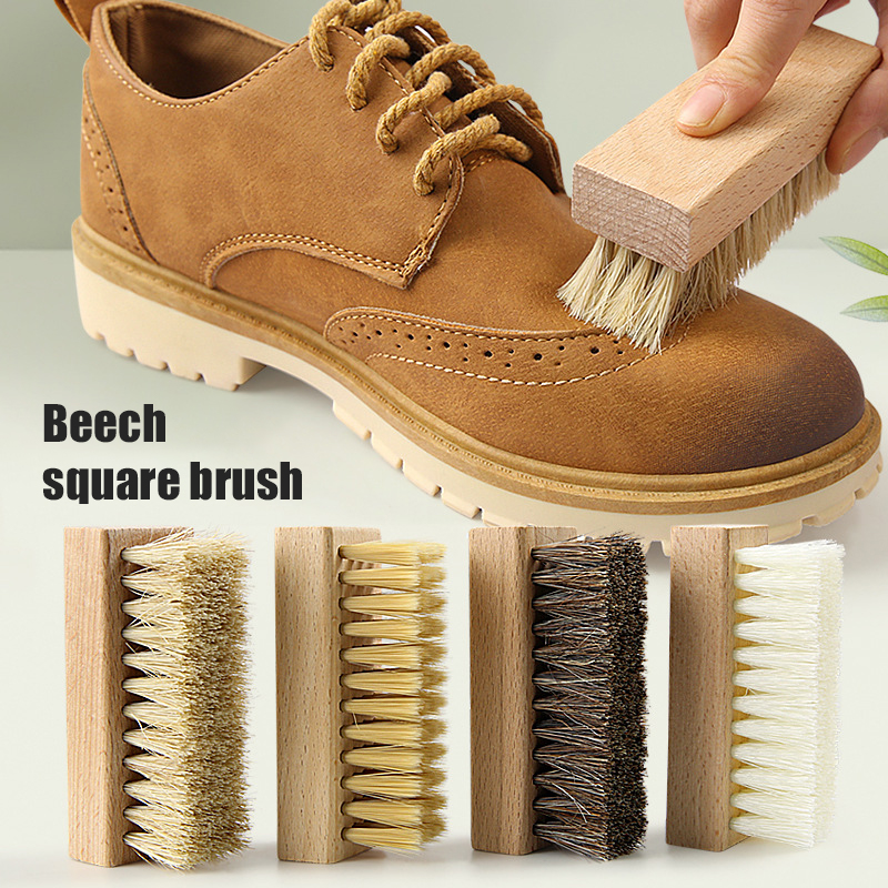 1PC Pig Bristles Shoe Brush Fo - مراجعة Sneaker Cleaning Kit وسعره
