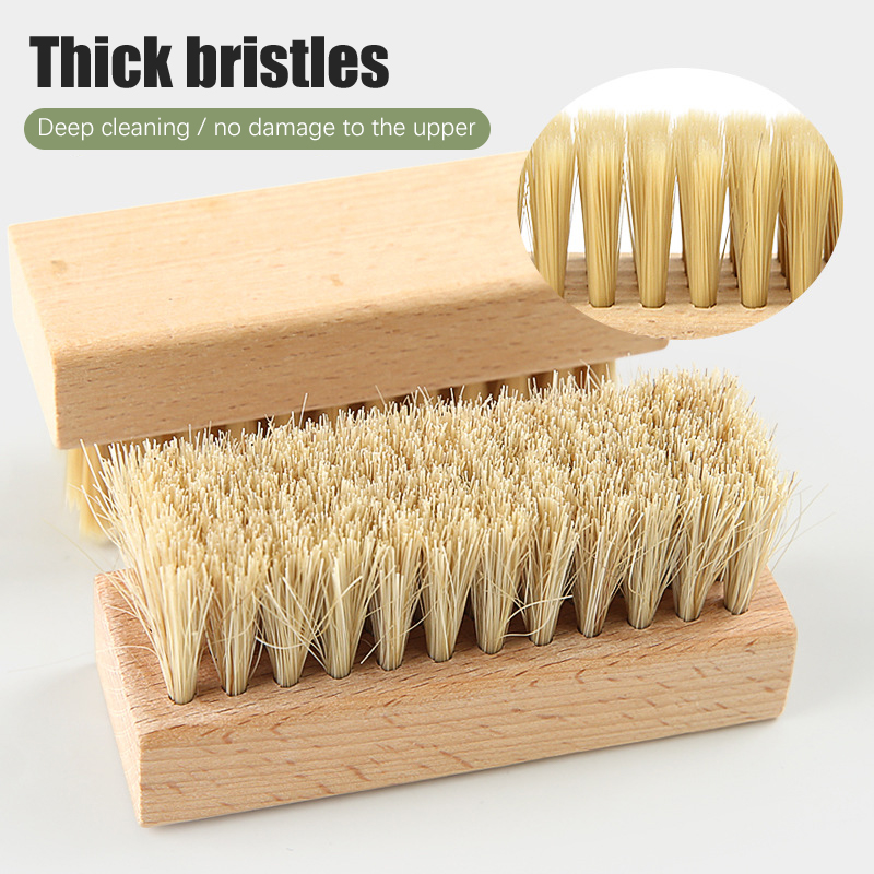 1PC Pig Bristles Shoe Brush Fo - مراجعة Sneaker Cleaning Kit وسعره