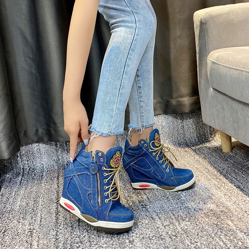 Big Size Women's Denim Wedges  - مراجعة Sneaker Zone وسعره