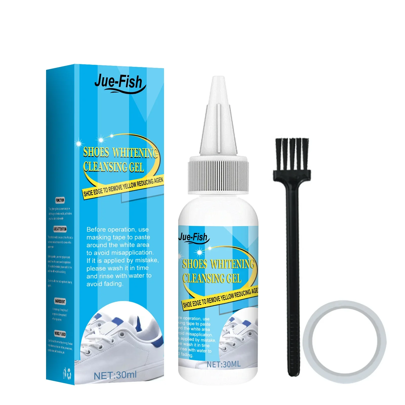 White Shoes Cleaning Gel Stain - مراجعة Sneaker Cleaning Kit وسعره