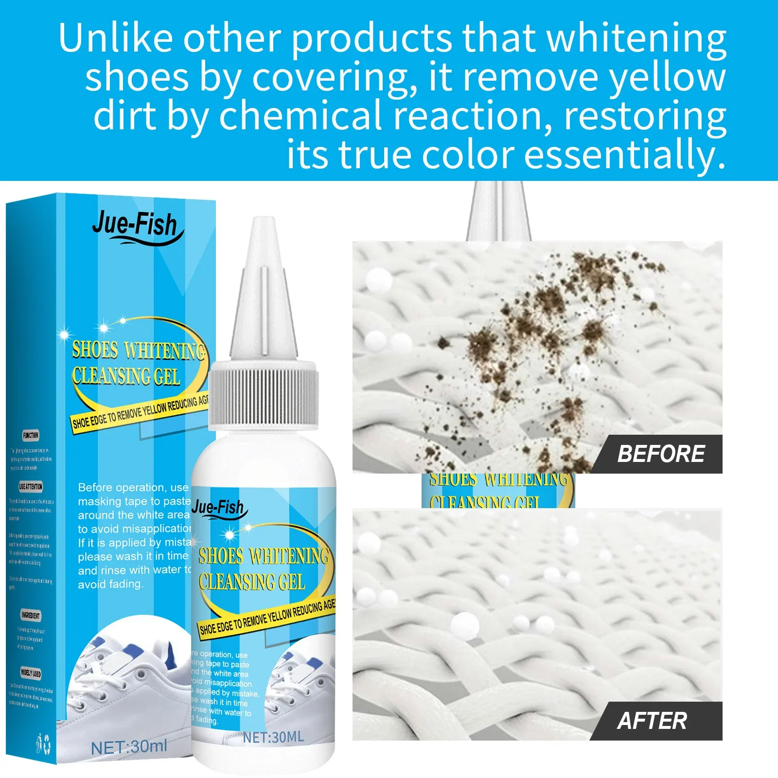 White Shoes Cleaning Gel Stain - مراجعة Sneaker Cleaning Kit وسعره