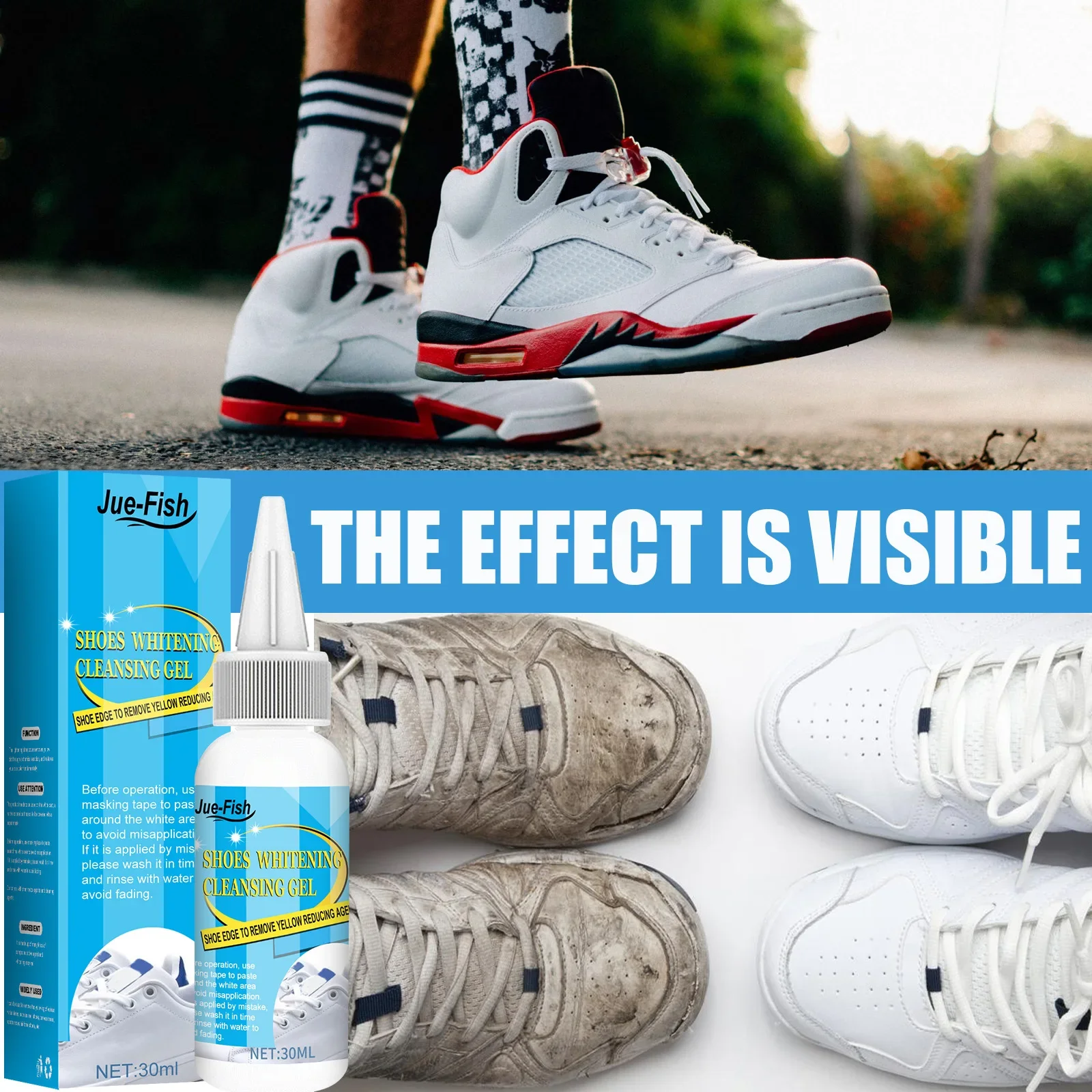 White Shoes Cleaning Gel Stain - مراجعة Sneaker Cleaning Kit وسعره