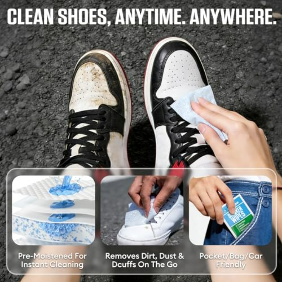 Sneaker Cleaning Wipes, Dual-S - مراجعة Sneaker Cleaner وسعره