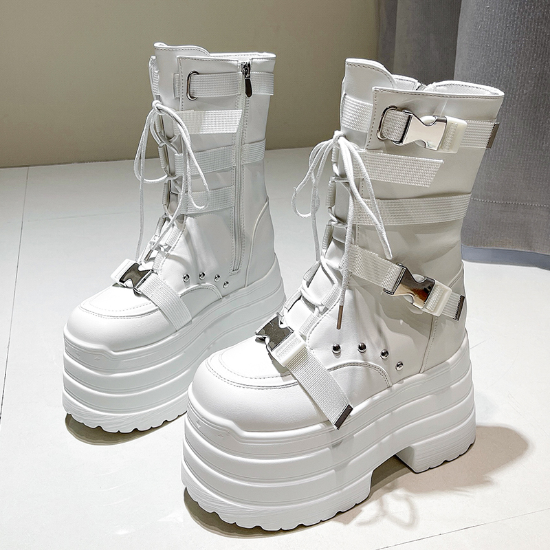 13.5CM,17CM Women Punk Boots A - مراجعة Sneaker Zone وسعره