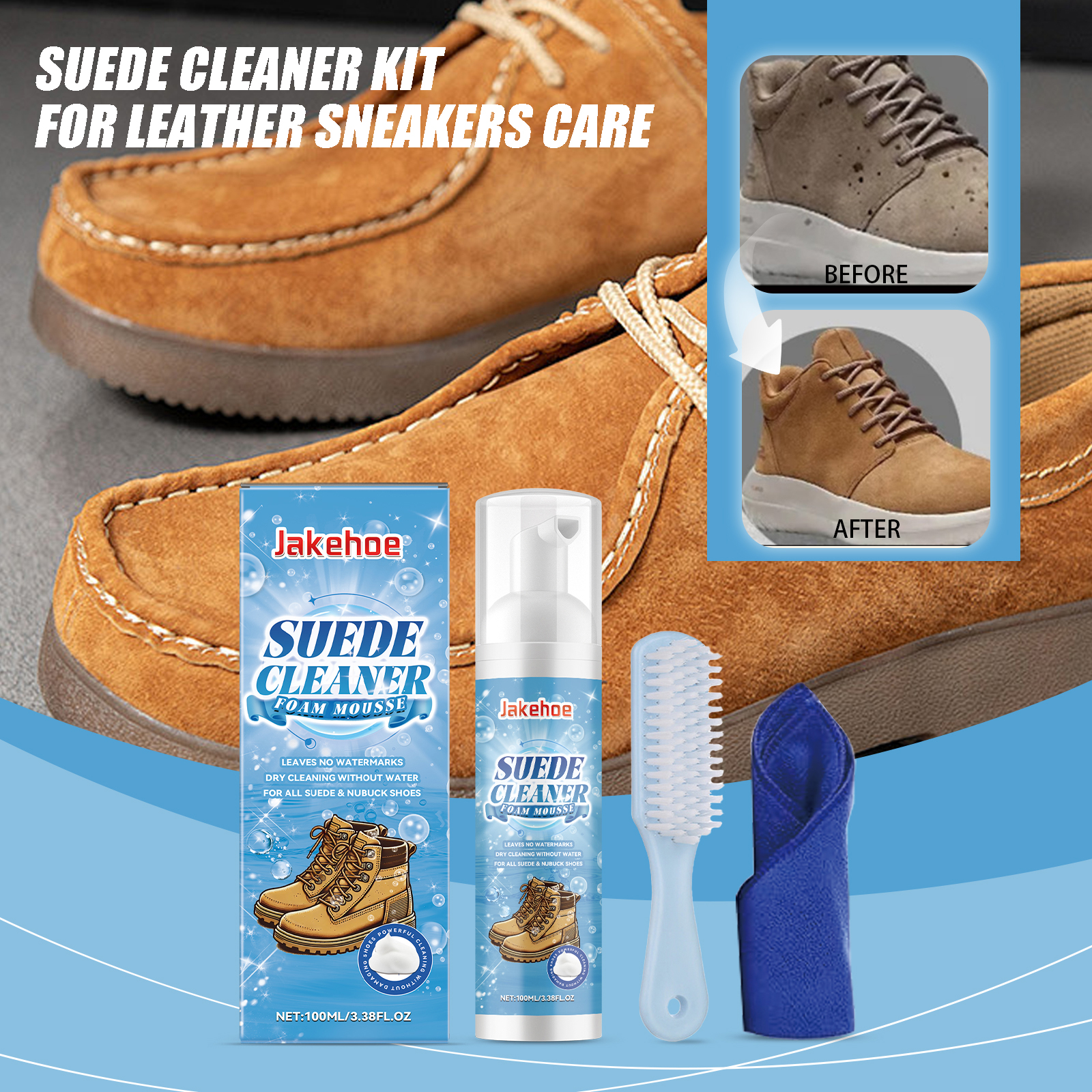 Suede Cleaner Kit Leather Velv - مراجعة Sneaker Cleaning Kit وسعره