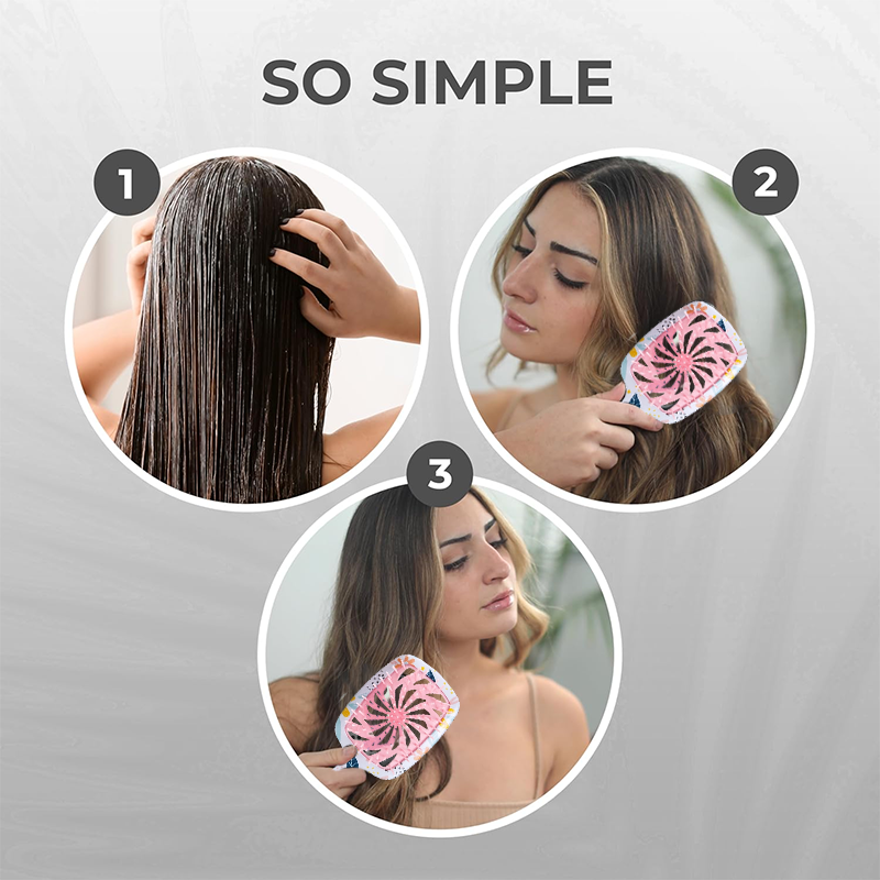 2Pcs Detangling Vented Hair Br - مراجعة Brush Bristle Set وسعره